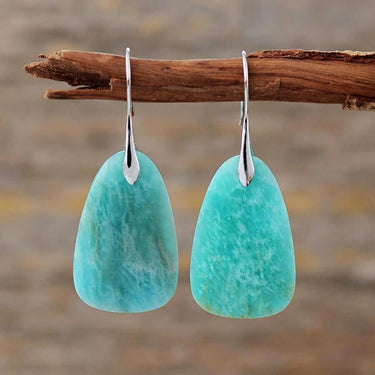Prairie Sky Amazonite Dangle Earrings-Your Soul Place